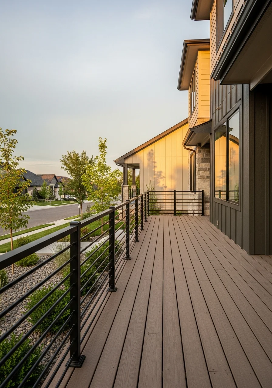 Front exterior of a Draper home showing contemporary design and quality construction details.