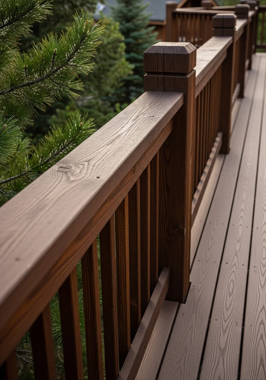 Close-up of a Midway mountain property's exterior showing quality materials suited to high-elevation conditions.