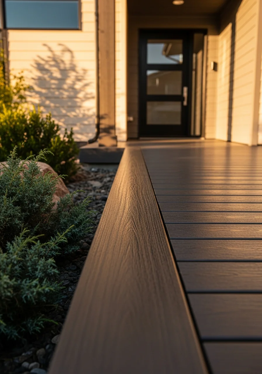 Detail shot of a Salt Lake City home's exterior entrance showing quality finishes and professional workmanship.
